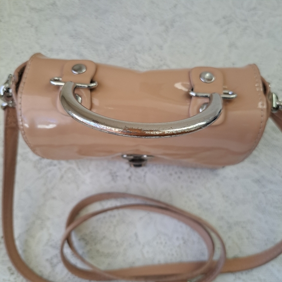 Cute Boxy Mini Bag Crossbody in Nude/Beige with Stud Accents Urban Outfitters - Picture 10 of 16
